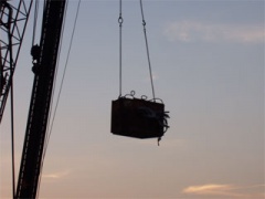 crane and crate